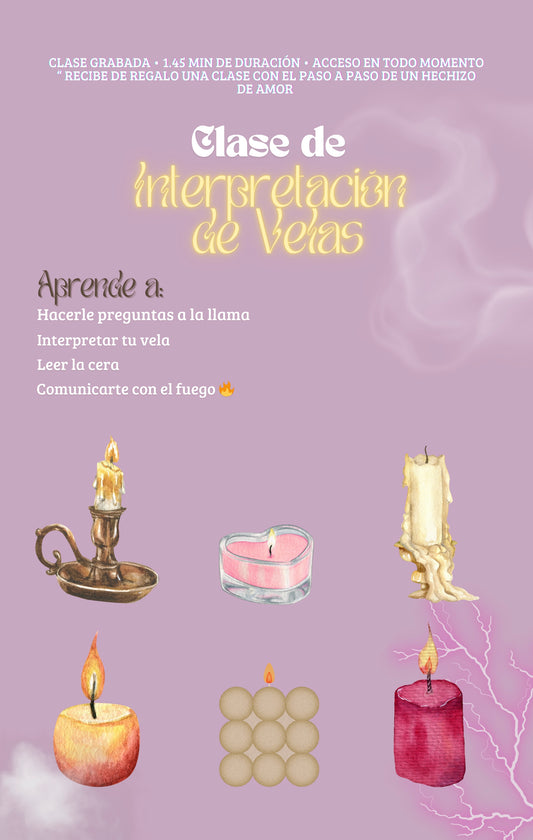 Clase de Lectura e Interpretación de Velas 🕯️ (Velomancia)