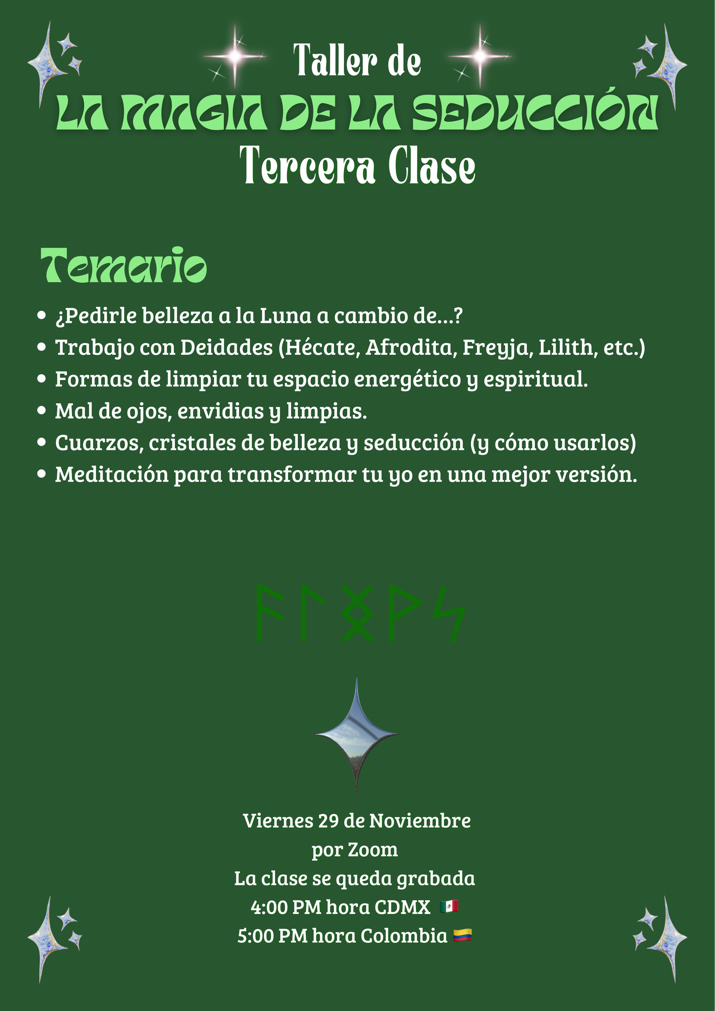 Taller para SER irresistible, elevar tu energía y atraer a las personas de tu alrededor (Amor Propio, Belleza y Magia de la Seducción)