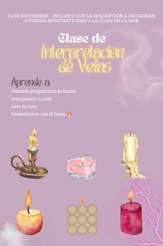 Clase de Lectura e Interpretación de Velas 🕯️ (Velomancia)