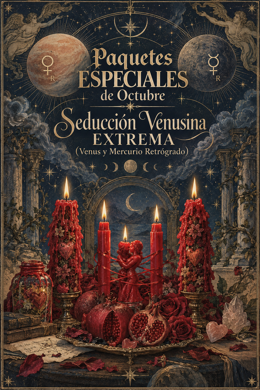Paquetes ESPECIALES de Seducción Amorosa para Mercurio y Venus Retrógrado (Octubre del 2026)
