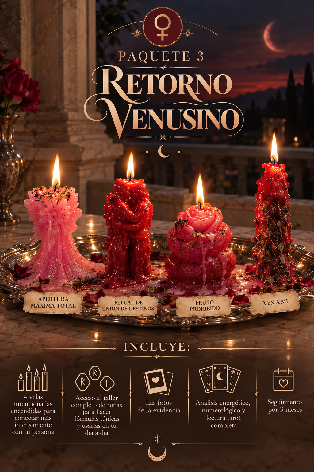 Paquetes ESPECIALES de Seducción Amorosa para Mercurio y Venus Retrógrado (Octubre del 2026)